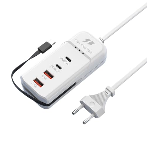 PD 66W USB Fast Charger with Type-C Cable ā 5.1A High-Speed Charging Adapter