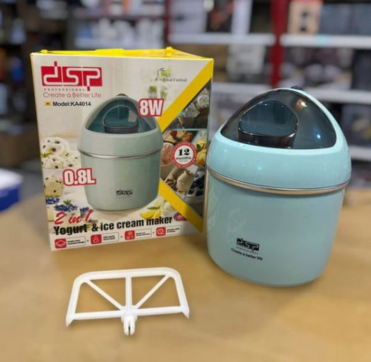 DSP 2-in-1 Yogurt & Ice Cream Maker – Easy Homemade Desserts & Healthy Treats