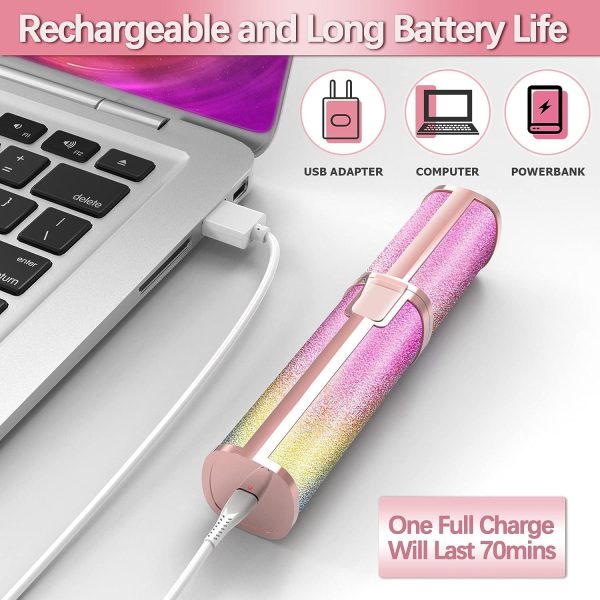 Eyebrow Trimmer 2-in-1 Electric and Facial Shaver – Flawless Rechargeable Hair Remover for Women | Painless Eyebrow & Facial Hair Removal Tool