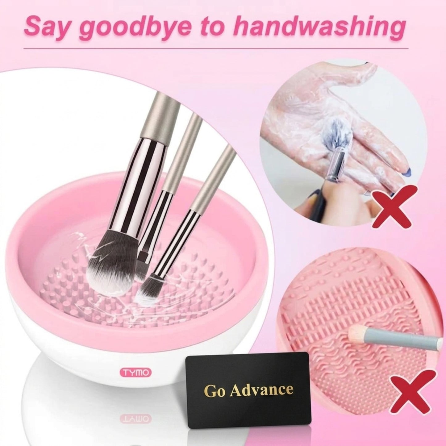 Makeup Brush Cleaner Machine Electric  – USB Powered Scrubber for Gentle & Efficient Cleaning