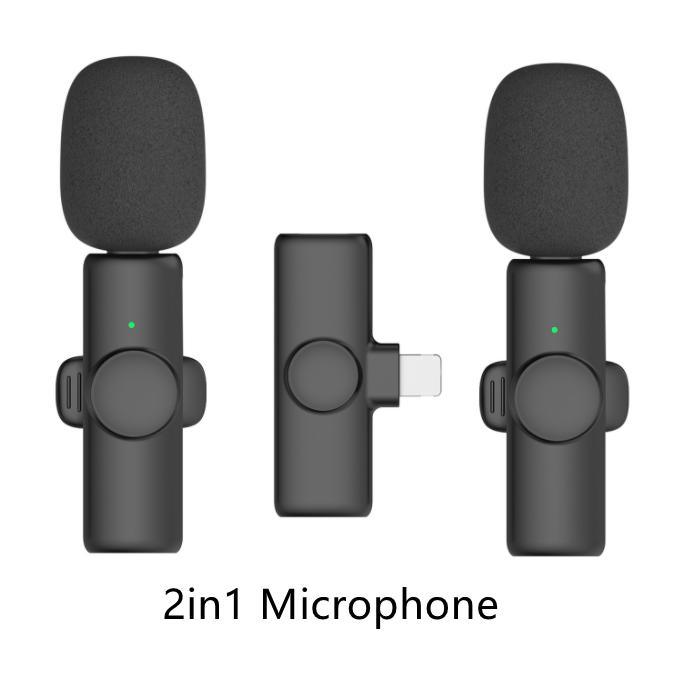 K9 Dual Wireless Lavalier Microphone – Plug & Play for Type-C & iOS | Noise Reduction, Auto Sync, No App Needed