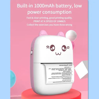 Mini Portable Pocket Thermal Printer – Wireless Receipt & Photo Printer (Random Color)