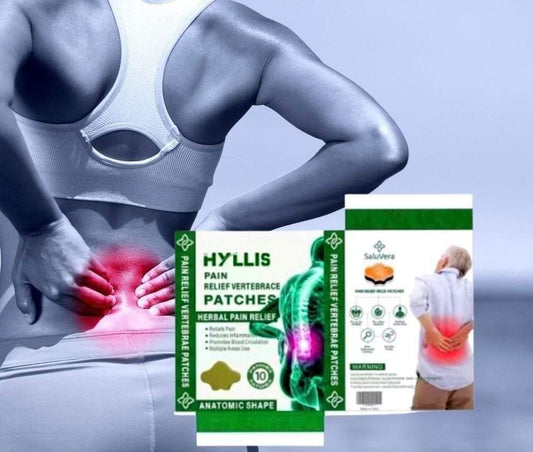 HYLLIS Pain Relief Patches – 10 Count Neck & Back Pain Relief Patches, Safe & Natural Formula