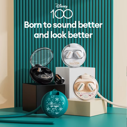 Disney 100th Anniversary Earbuds – QS-T1 Bluetooth 5.3 Wireless Earphones with Low Latency & HiFi Stereo Sound