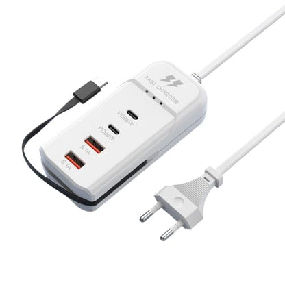 PD 66W USB Fast Charger with Type-C Cable – 5.1A High-Speed Charging Adapter