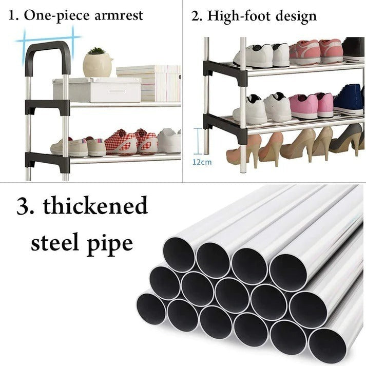 Multipurpose Premium Shoe Rack – 4-Layer Non-Breakable Floor Standing Shoes Organizer