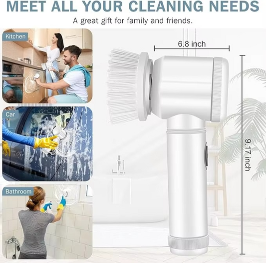 Magic Brush Wireless Battery Cleaning Brush – Rechargeable Professional Electric Scrubber for Bathtub & Tile Cleaning
