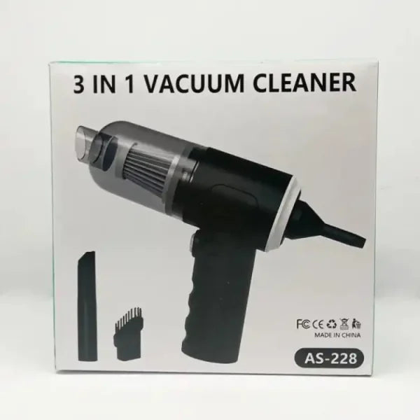 3-in-1 Portable Wireless Handheld Vacuum Cleaner – AS 228 Mini Cleaner for Car & Home