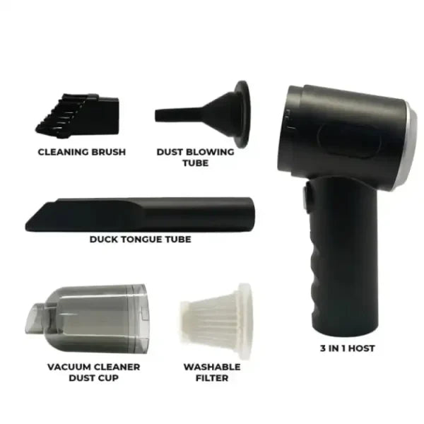 3-in-1 Portable Wireless Handheld Vacuum Cleaner – AS 228 Mini Cleaner for Car & Home