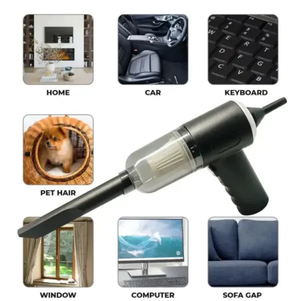 3-in-1 Portable Wireless Handheld Vacuum Cleaner – AS 228 Mini Cleaner for Car & Home