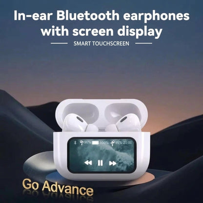 A9 Pro Wireless Earbuds – ANC/ENC, Dual Dark Touch Display, Noise Reduction for Android & iOS