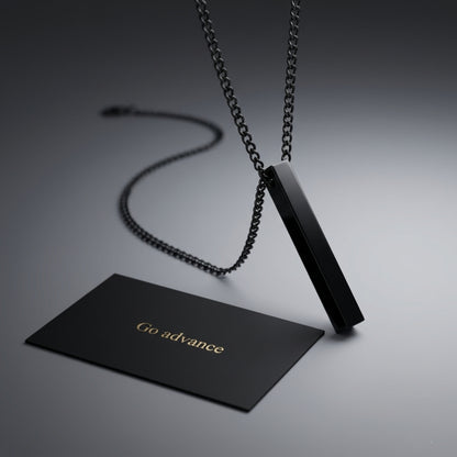 Vertical Bar Pendant Necklace – Stylish Locket Chain for Men, Boys & Girls