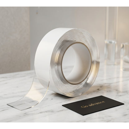 Double Sided Washable Adhesive Tape Reusable and Washable Adhesive Silicone Nano Tape with Multi-Functional Anti-Slip