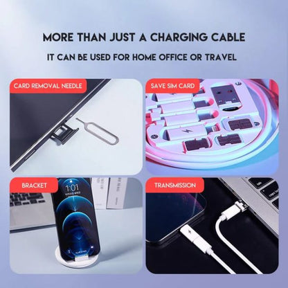 5-in-1 Data Cable Set – All-in-One Fast Charging Kit (60W, Random Color)