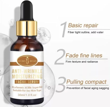 Aichun Beauty Anti-Wrinkle Hyaluronic Acid & Argan Oil Facial Serum – 30ml