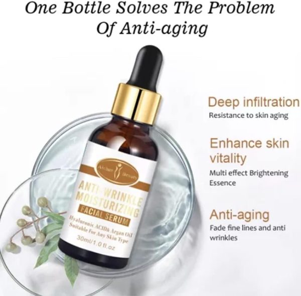 Aichun Beauty Anti-Wrinkle Hyaluronic Acid & Argan Oil Facial Serum – 30ml