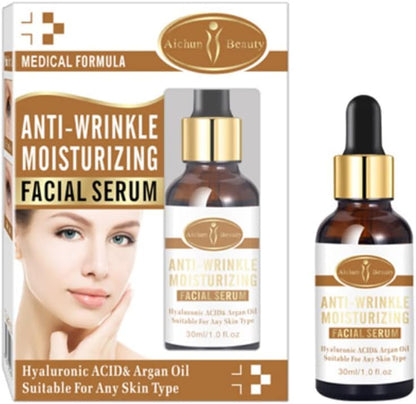 Aichun Beauty Anti-Wrinkle Hyaluronic Acid & Argan Oil Facial Serum – 30ml