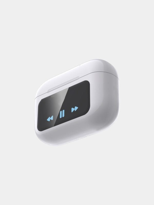 A9 Pro Wireless Earbuds – ANC/ENC, Dual Dark Touch Display, Noise Reduction for Android & iOS