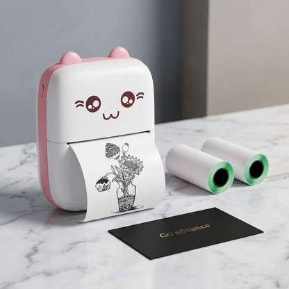 Mini Portable Pocket Thermal Printer – Wireless Receipt & Photo Printer (Random Color)