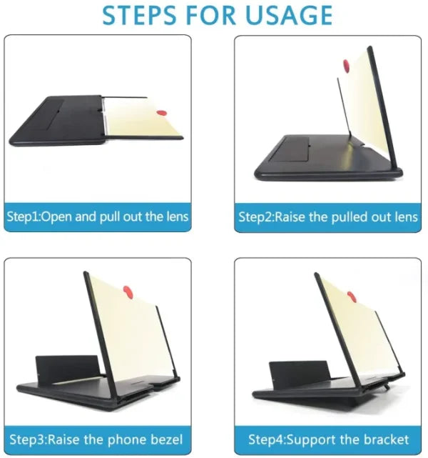 F3 Mobile Screen Magnifier | Enlarged Mobile Screen Amplifier Large Screen Eyes Protection (random Color