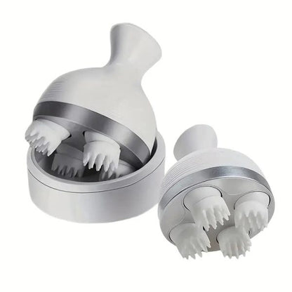 Portable Massager Electric Scalp – Washable Head Massager with 4 Rotating Clusters for Hair Growth & Fatigue Relief