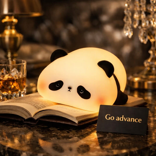 Cute Panda Night Light – Silicone Soft Lamp, Portable & Child-Safe Bedside Light for Everyday Use