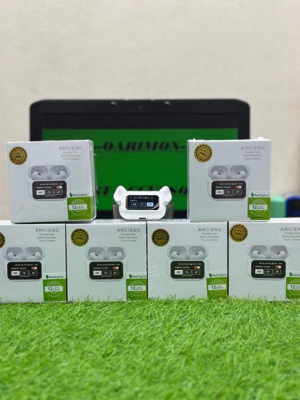 A9 Pro Wireless Earbuds – ANC/ENC, Dual Dark Touch Display, Noise Reduction for Android & iOS
