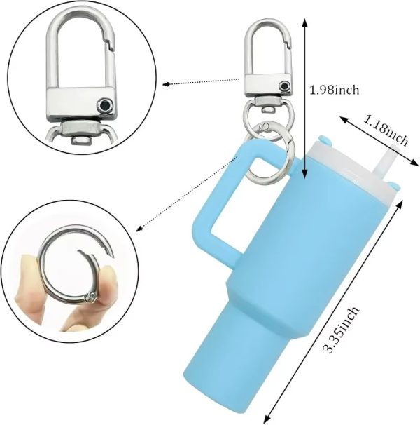 Mini Stanley Tumbler Keychain – Colorful & Cute Accessory for Bags, Backpacks & Keys – Random Color Cup Charm