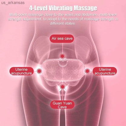 Digital Heating & Vibrating Belt – Electric Menstrual Cramp Relief Pad for Women