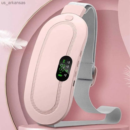 Digital Heating & Vibrating Belt – Electric Menstrual Cramp Relief Pad for Women