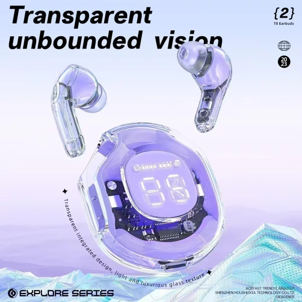 Wireless Earbuds Air39 | Bluetooth 5.3 | Clear Sound | Heavy Bass | Noise Reduction |  Led Display – Random Color