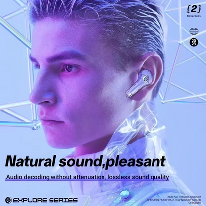 Wireless Earbuds Air39 | Bluetooth 5.3 | Clear Sound | Heavy Bass | Noise Reduction |  Led Display – Random Color