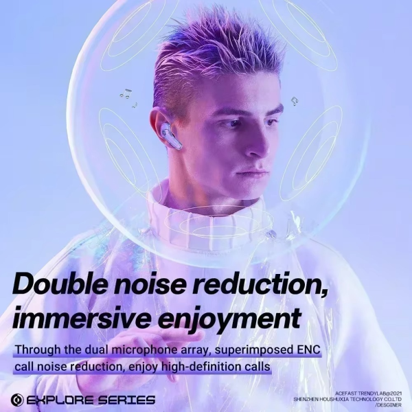 Wireless Earbuds Air39 | Bluetooth 5.3 | Clear Sound | Heavy Bass | Noise Reduction |  Led Display – Random Color