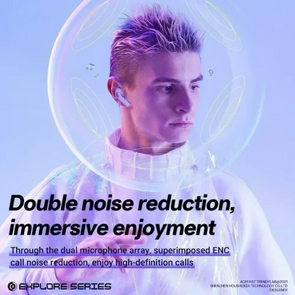 Wireless Earbuds Air39 | Bluetooth 5.3 | Clear Sound | Heavy Bass | Noise Reduction |  Led Display – Random Color