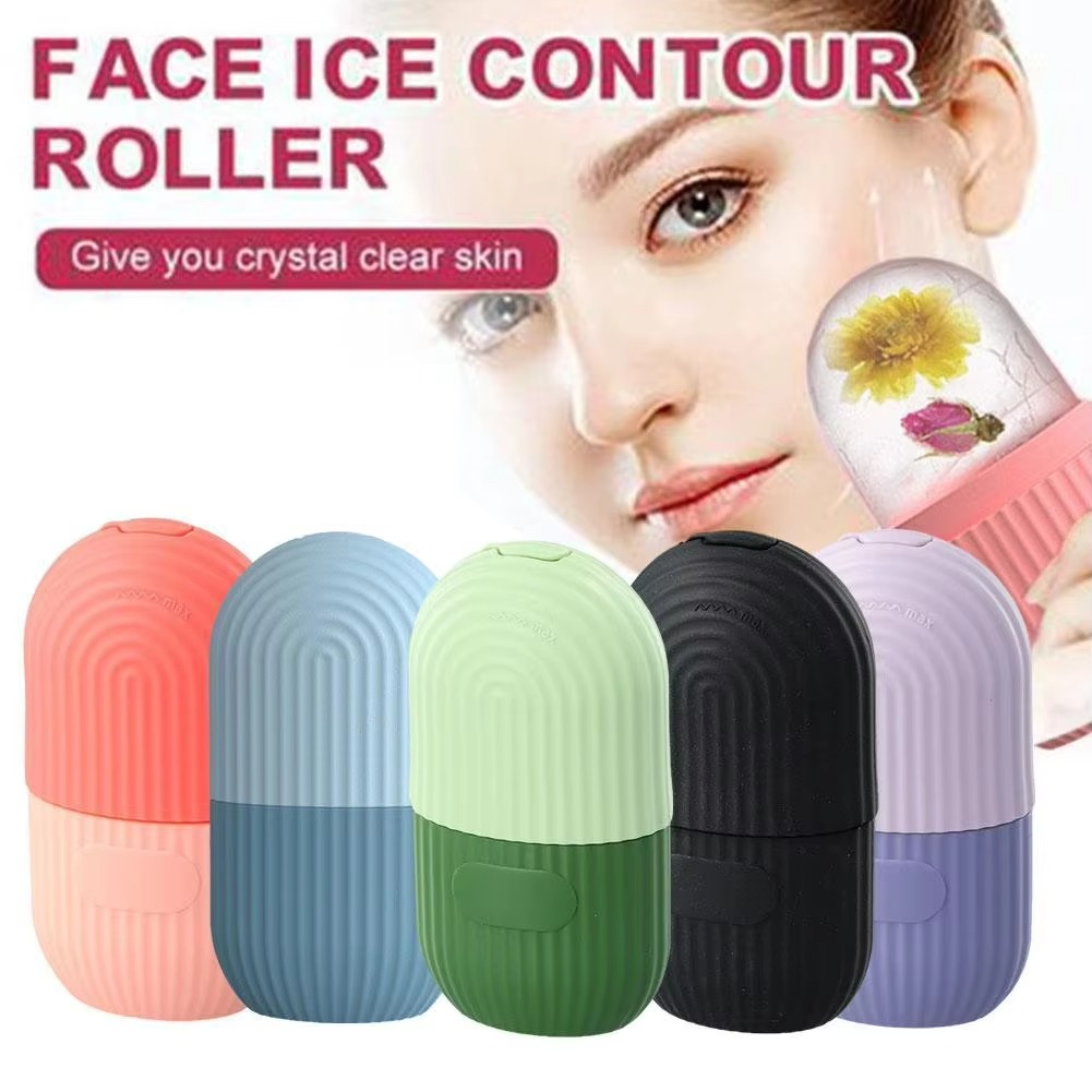 Ice Roller Facial Massage & Scrub Tool – Silicone Ice Cube Roller
