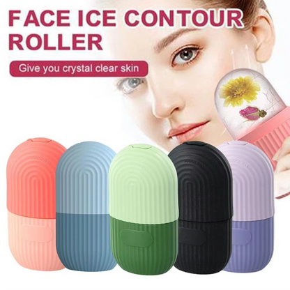 Ice Roller Facial Massage & Scrub Tool – Silicone Ice Cube Roller