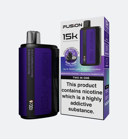 15K Puffs | 20mg Nicotine | Dual Flavor | Rechargeable – Fusion 2-in-1 Original Disposable Vape with Premium Display & Sleek Design