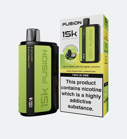 15K Puffs | 20mg Nicotine | Dual Flavor | Rechargeable – Fusion 2-in-1 Original Disposable Vape with Premium Display & Sleek Design