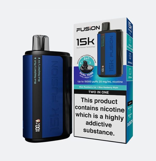 15K Puffs | 20mg Nicotine | Dual Flavor | Rechargeable – Fusion 2-in-1 Original Disposable Vape with Premium Display & Sleek Design