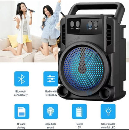 Bluetooth Speaker Portable | Rechargeable | Super Loud – GTS 1360 Mini Wireless with FM Radio, USB & SD Card Support