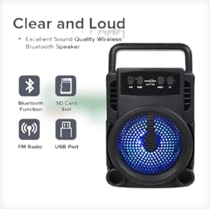 Bluetooth Speaker Portable | Rechargeable | Super Loud – GTS 1360 Mini Wireless with FM Radio, USB & SD Card Support