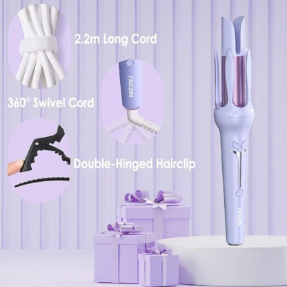 Hair Curler 32mm Automatic – 3 Heat Settings, 2 Timers, Anti-Scald Design, AUS Plug (Random Color)