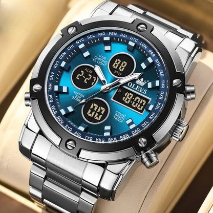 Men’s Digital Watch Waterproof Stainless Steel