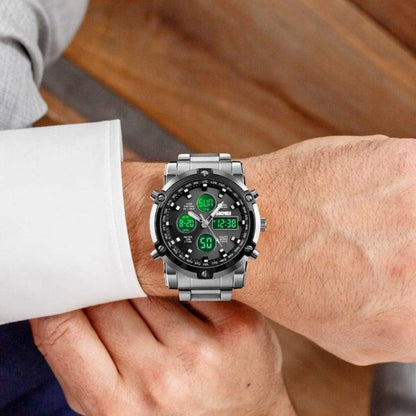 Men’s Digital Watch Waterproof Stainless Steel