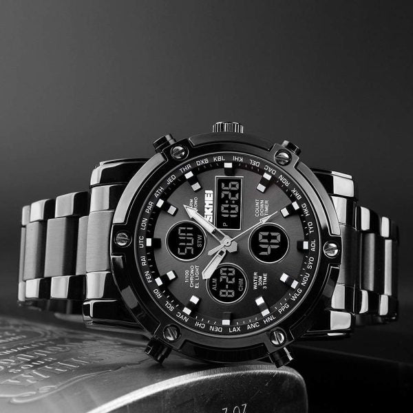 Men’s Digital Watch Waterproof Stainless Steel