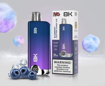 Disposable Vape 8K Puffs | 35mg | Rechargeable – IVG Original  with Premium Display & Sleek Design