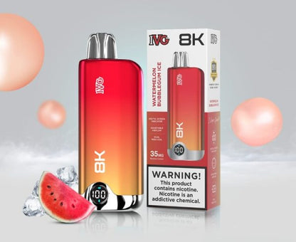 Disposable Vape 8K Puffs | 35mg | Rechargeable – IVG Original  with Premium Display & Sleek Design