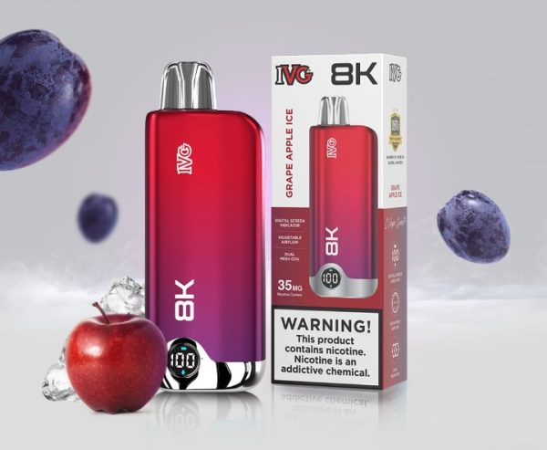 Disposable Vape 8K Puffs | 35mg | Rechargeable – IVG Original  with Premium Display & Sleek Design