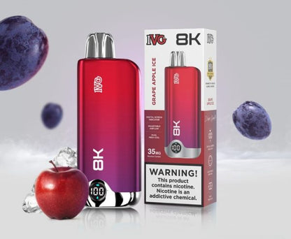 Disposable Vape 8K Puffs | 35mg | Rechargeable – IVG Original  with Premium Display & Sleek Design