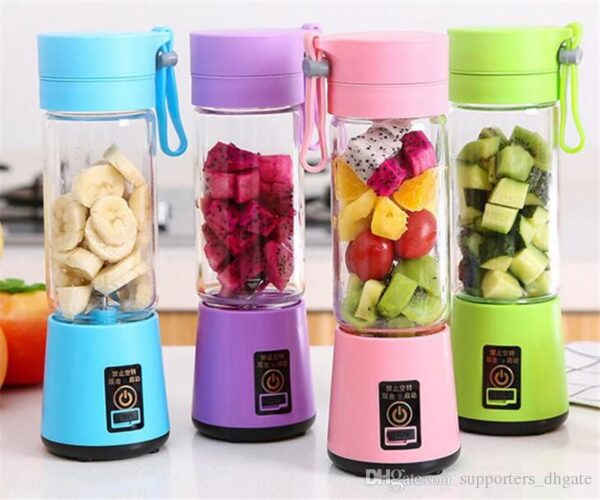 Juicer Blender – Mini Cordless Fruit & Vegetable Mixer with Ice Crushing Function (Random Color)